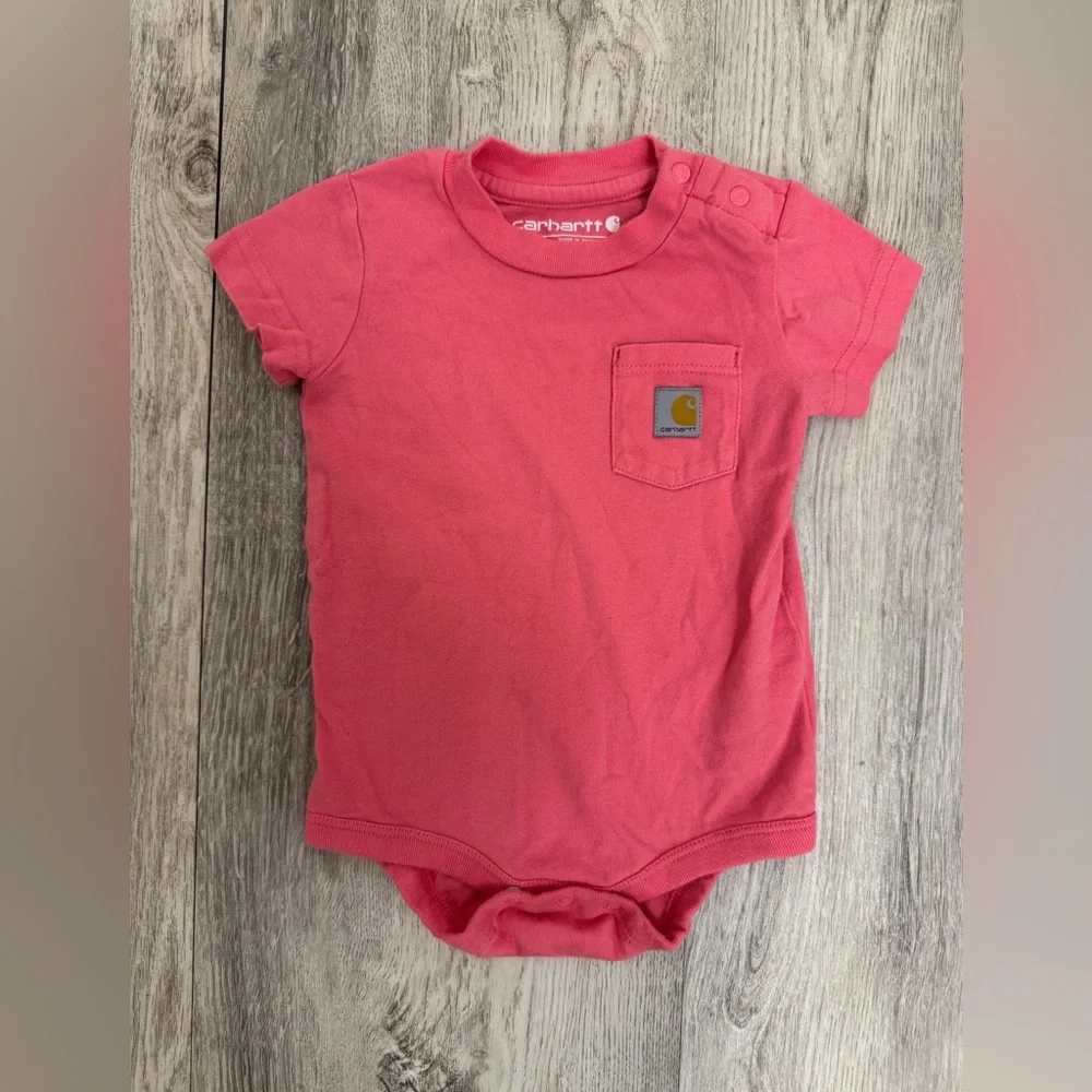 Carhartt Pink Baby Onesie